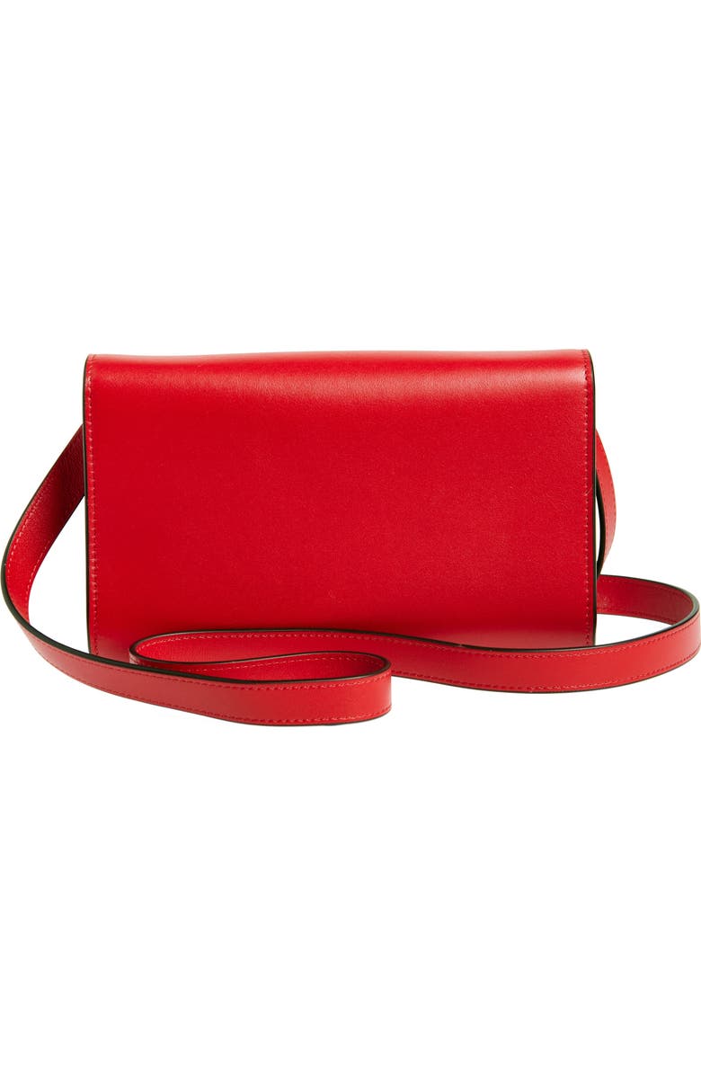 Marni Trunkaroo Leather Shoulder Bag, Alternate, color, Very/ Red