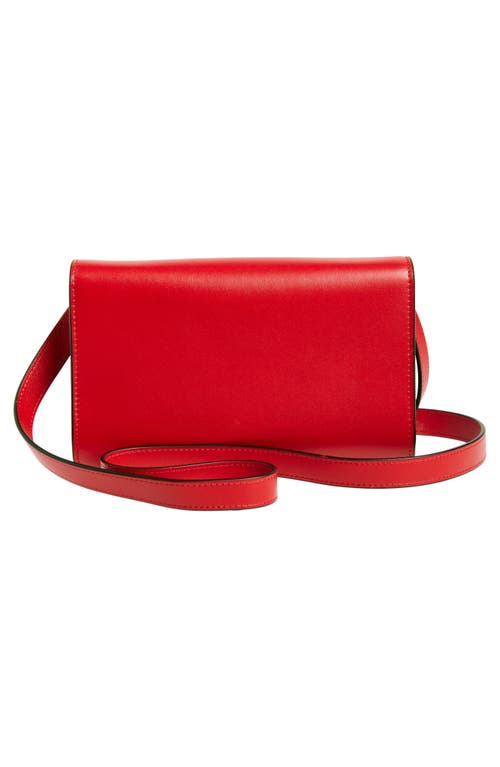 Marni Trunkaroo Leather Shoulder Bag In Very/red