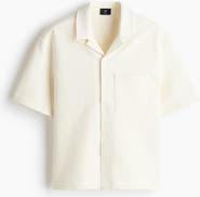H&M Relaxed Fit Waffled Resort Shirt