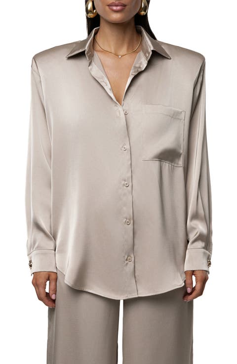 Island Ease Satin Shirt