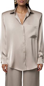 JLUXLABEL Island Ease Satin Shirt