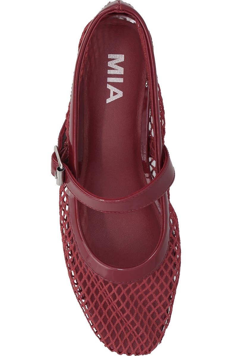 MIA Rayza Woven Mary Jane Flat, Alternate, color, Red