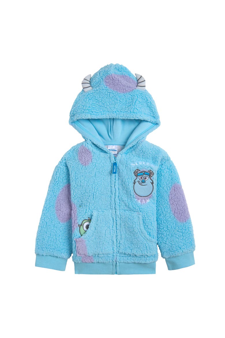 Faux Shearling Hoodie, Alternate, color, Monsters Inc. Blue