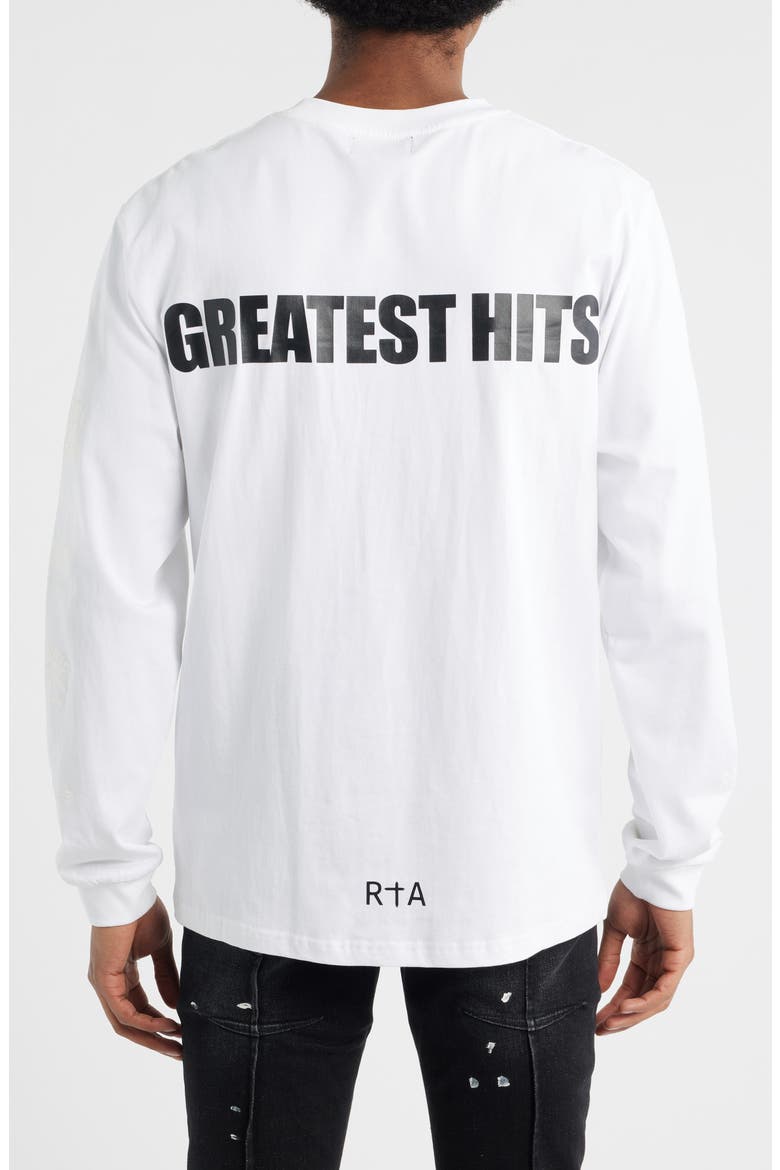 Greatest Hits Long Sleeve Graphic T-Shirt, Alternate, color, WHITE GREATEST HITS