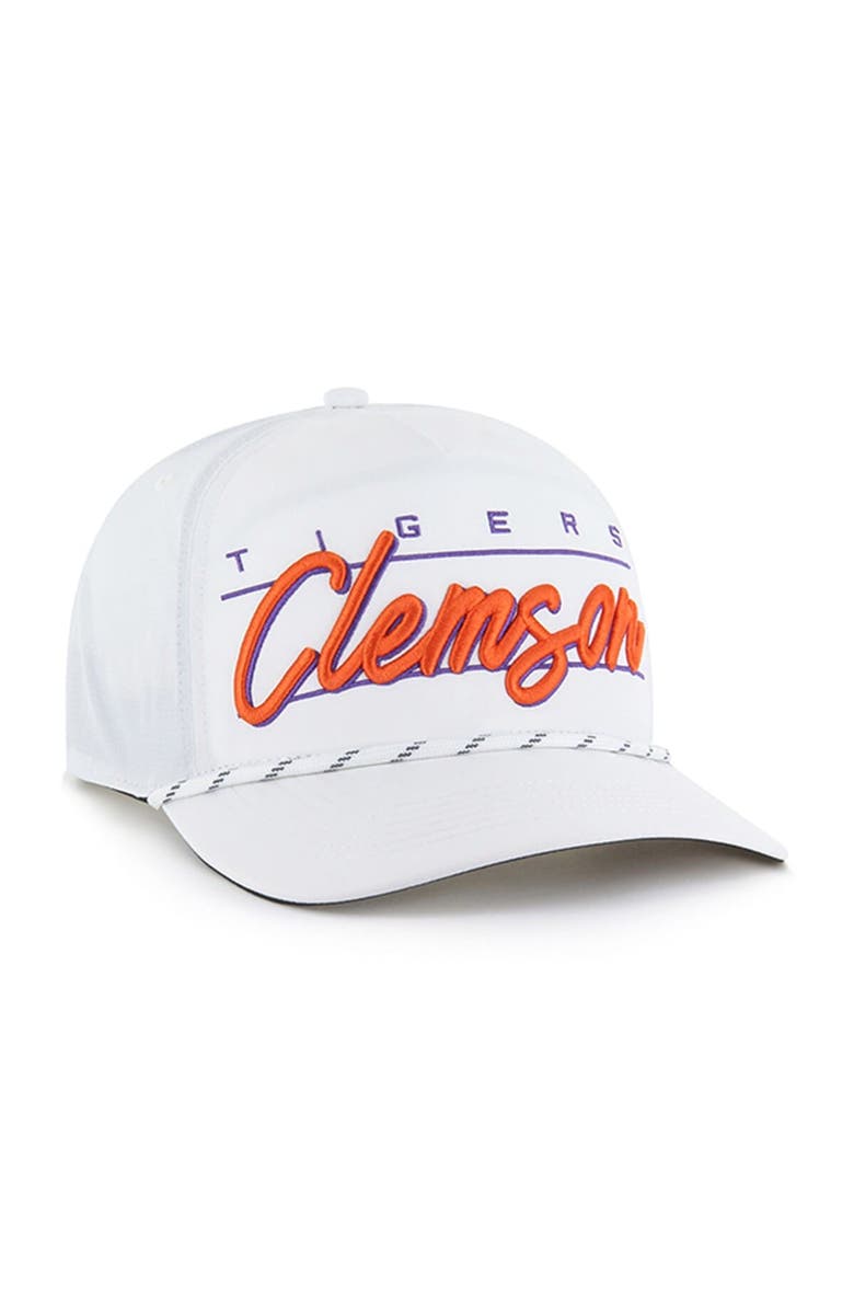 '47 Men's '47 White Clemson Tigers Condor Hitch brrr° Adjustable Hat, Alternate, color, 