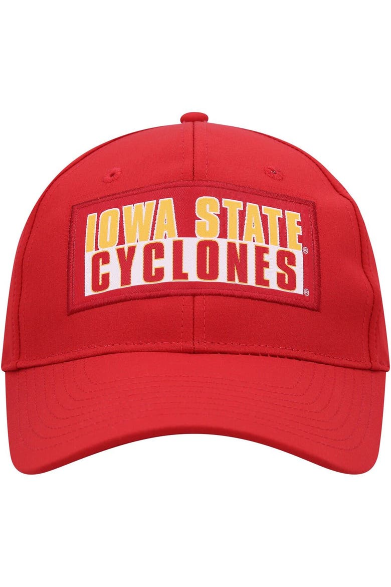 Men's Colosseum  Cardinal Iowa State Cyclones Positraction Snapback Hat, Alternate, color, Cardinal