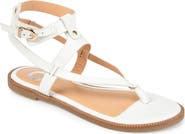 Journee Collection Tangie Snake Embossed Strappy Sandal