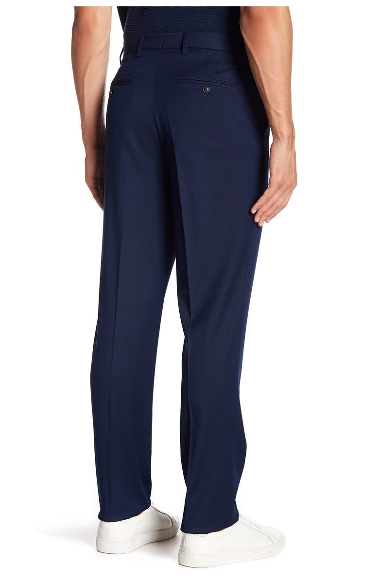 Ben Sherman Blue Birdseye Flat Front Suit Separates Pants - 30-34" Inseam, Alternate, color,