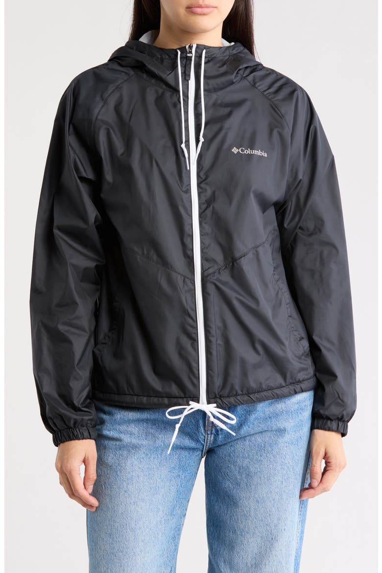May Valley II Lined Windbreaker Jacket, Main, color, BLACK/ CIRRUS GREY