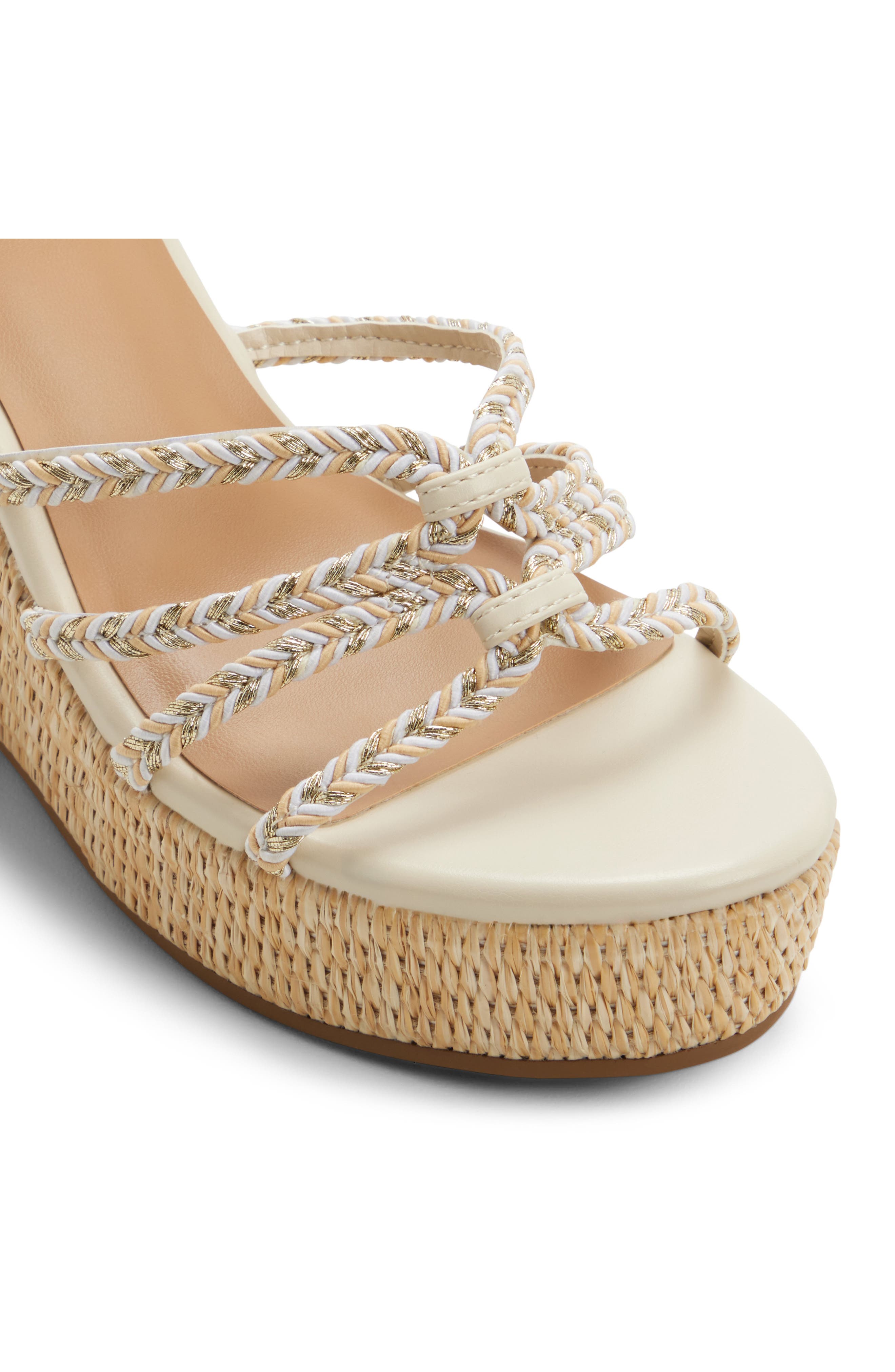 Call It Spring By Aldo Kaylya Ankle Strap Platform Wedge Sandal, Alternate, color, Other Beige