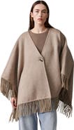 DAY Birger et Mikkelsen Fringed Open Front Poncho