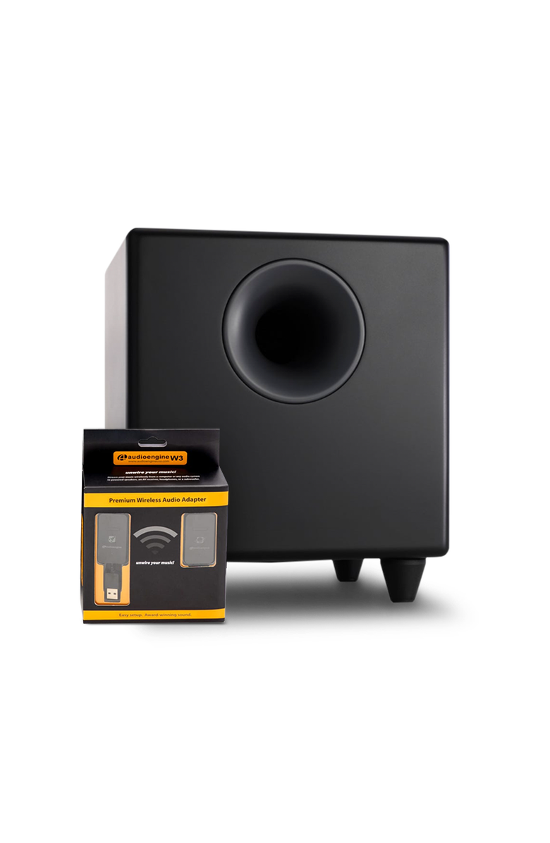 Audioengine S8 250 Watt 8in Wireless Subwoofer, Main, color, Black