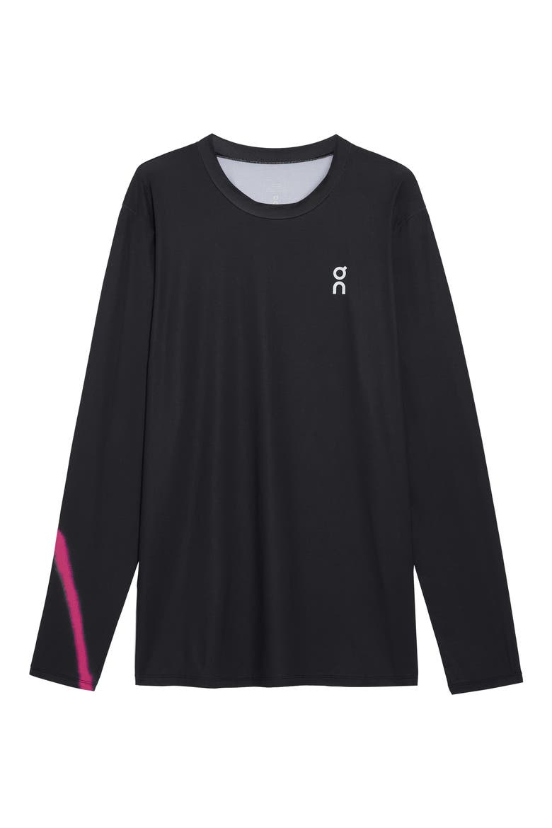 Court Long Sleeve Top, Alternate, color, BLACK
