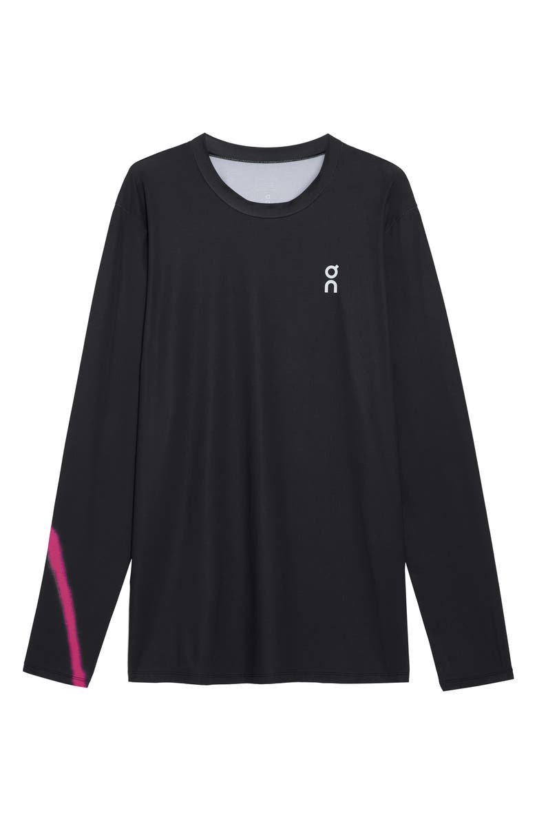 On Court Long Sleeve Top, Alternate, color, Black