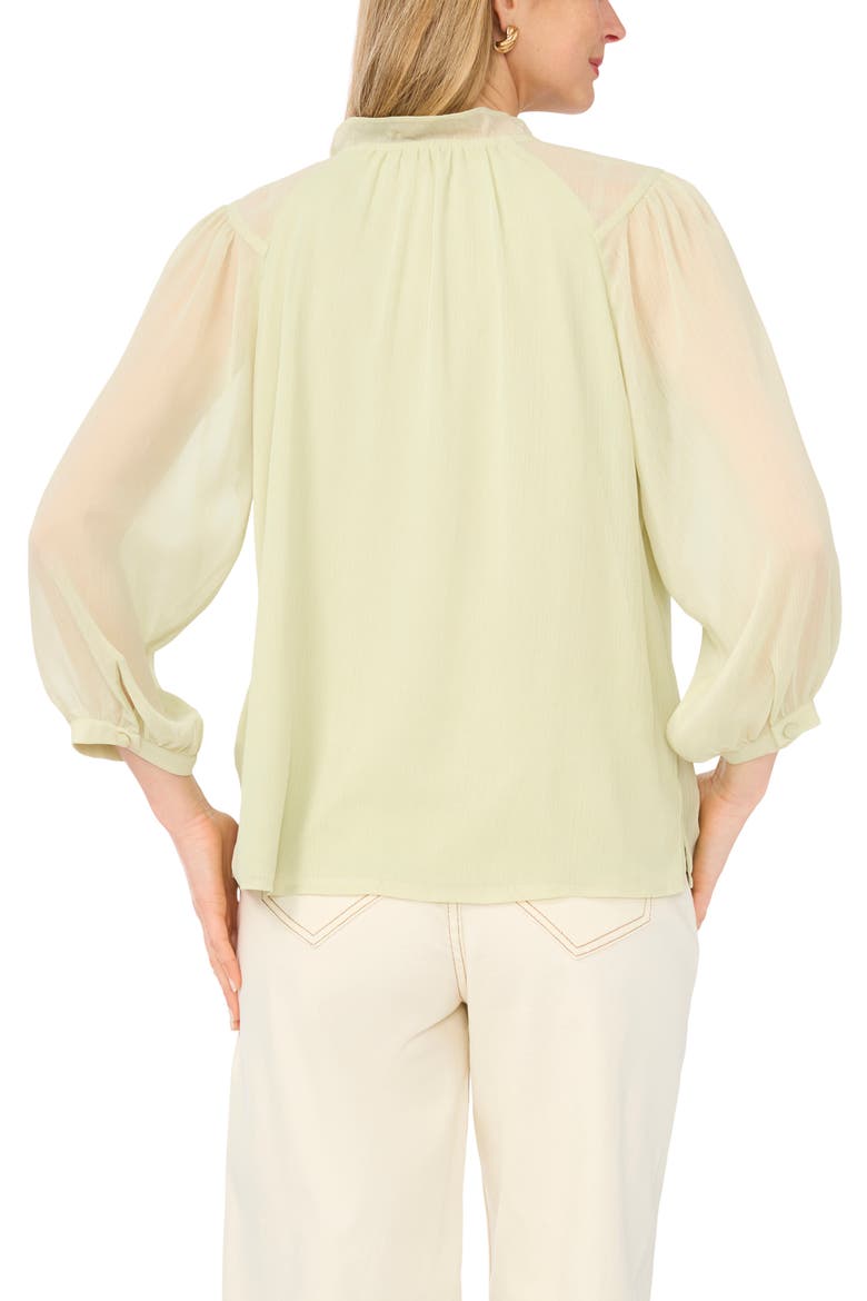 Split Neck Raglan Sleeve Top, Alternate, color, LILY GREEN