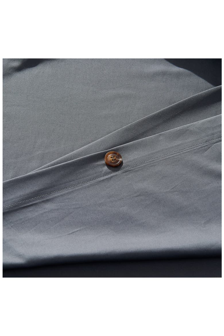 LuxeSoft Organic Cotton Sateen Duvet Cover, Alternate, color, STORM