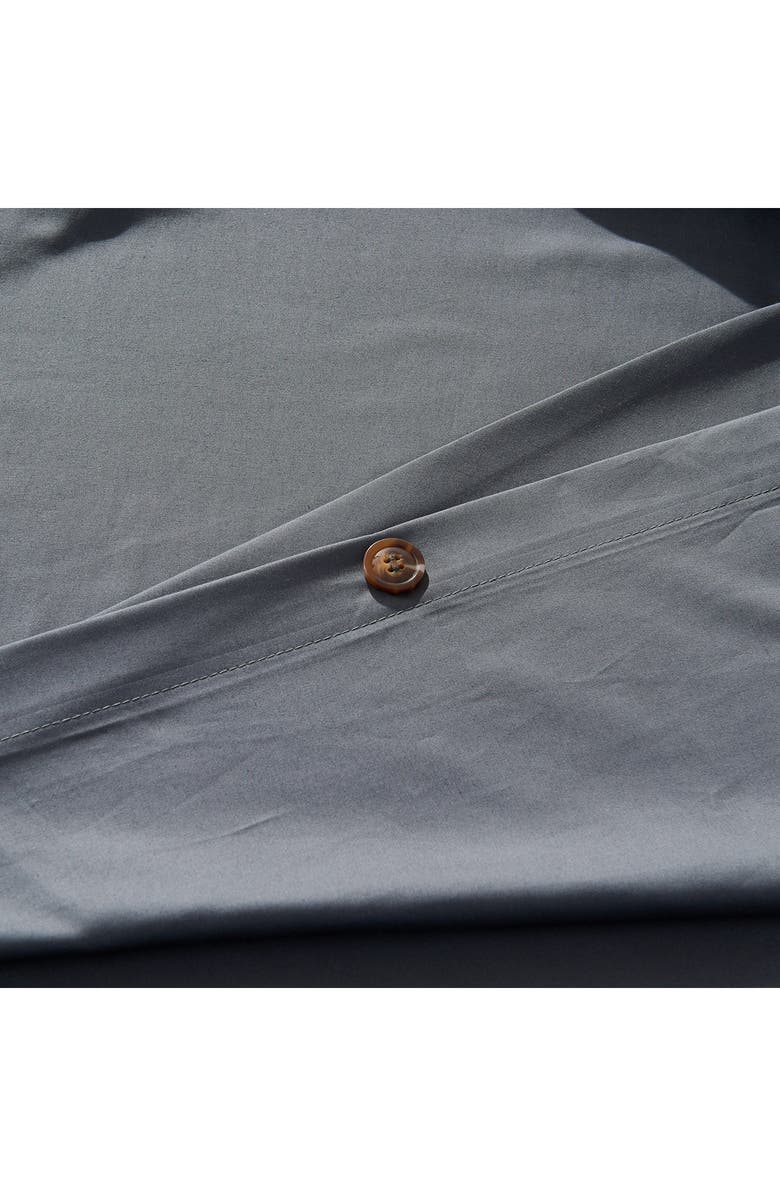 Sijo LuxeSoft Organic Cotton Sateen Duvet Cover, Alternate, color, Storm