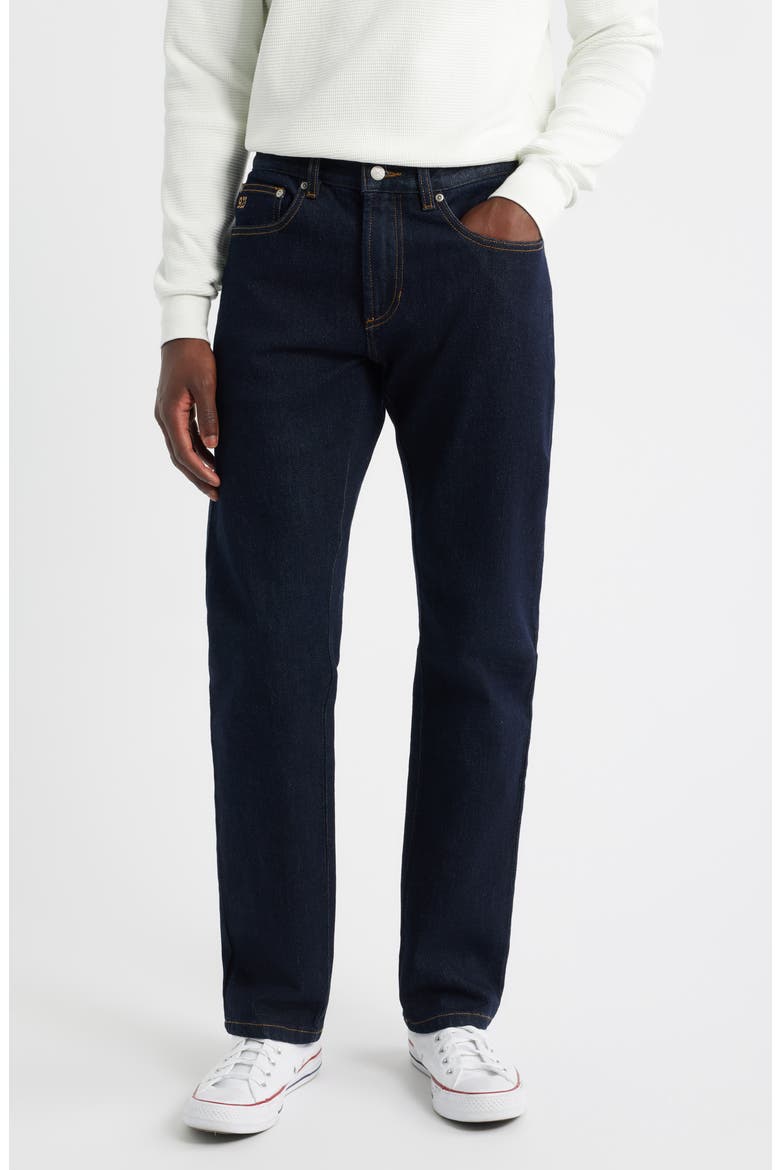 Stock Slim Straight Leg Jeans, Main, color, RINSED WASH
