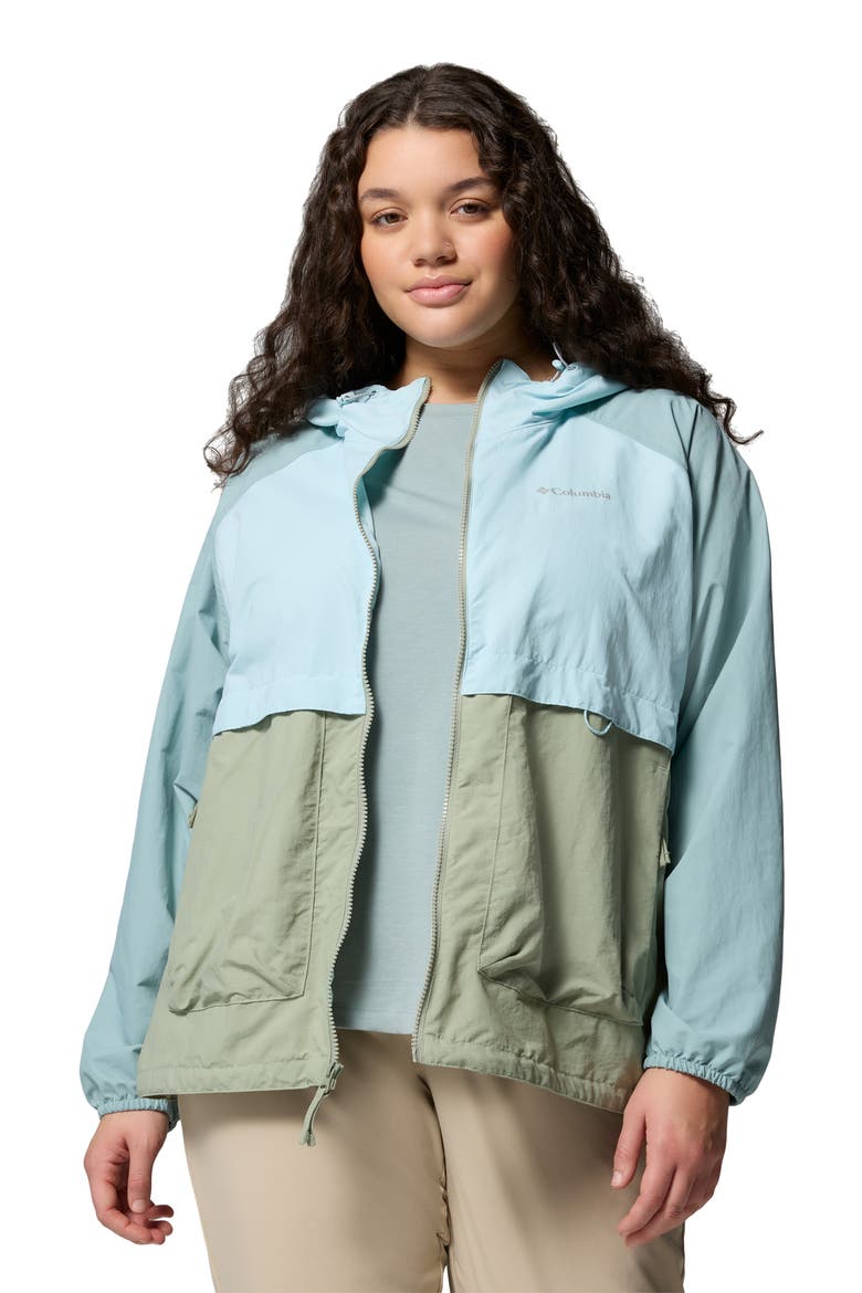Spire Valley Water Repellent Windbreaker, Alternate, color, SAFARI/ MARINE LIGHT/ BLUE
