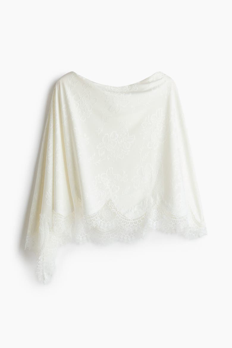 One-shoulder Cape Top, Main, color, Ivory