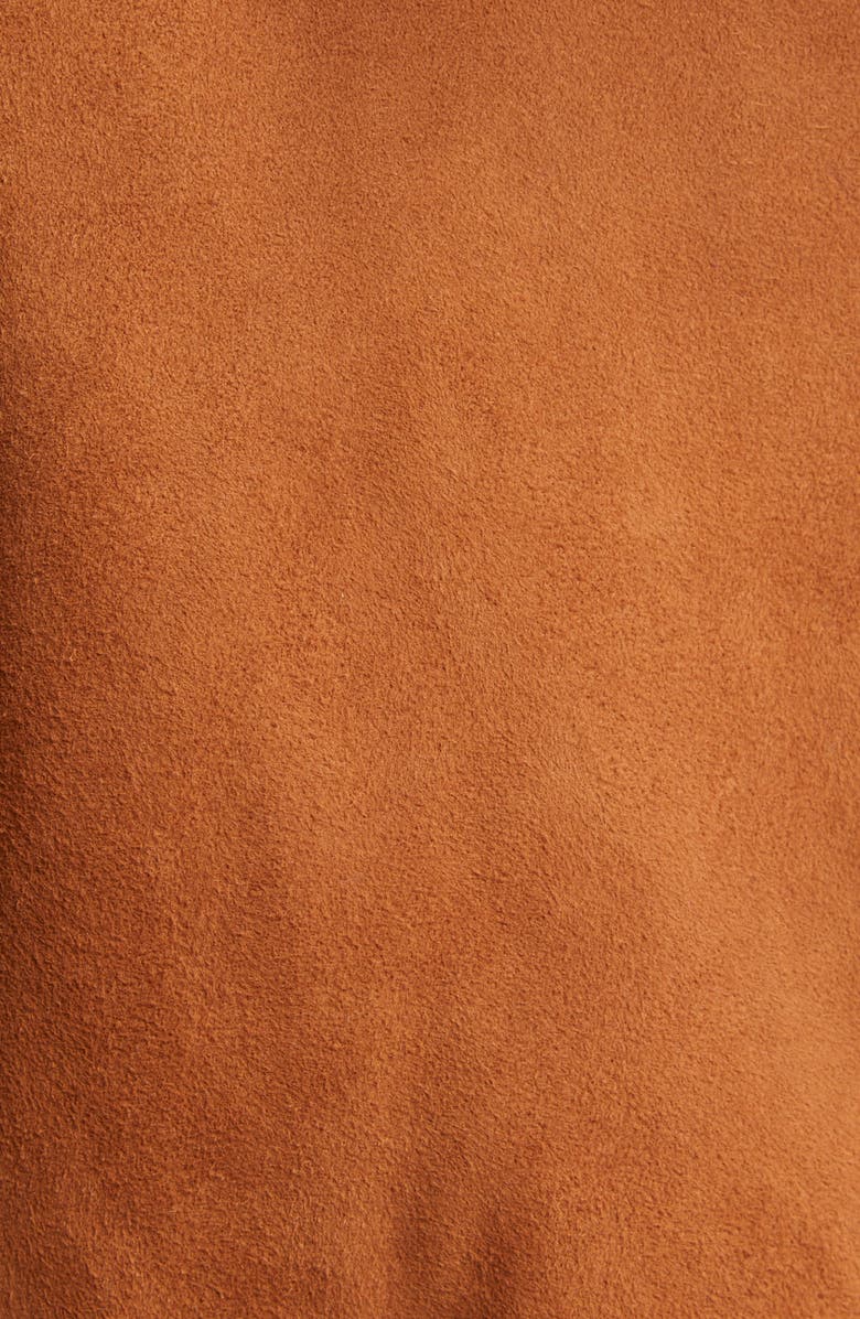 L'AGENCE Aimee Relaxed Fit Double Breasted Suede Blazer, Alternate, color,