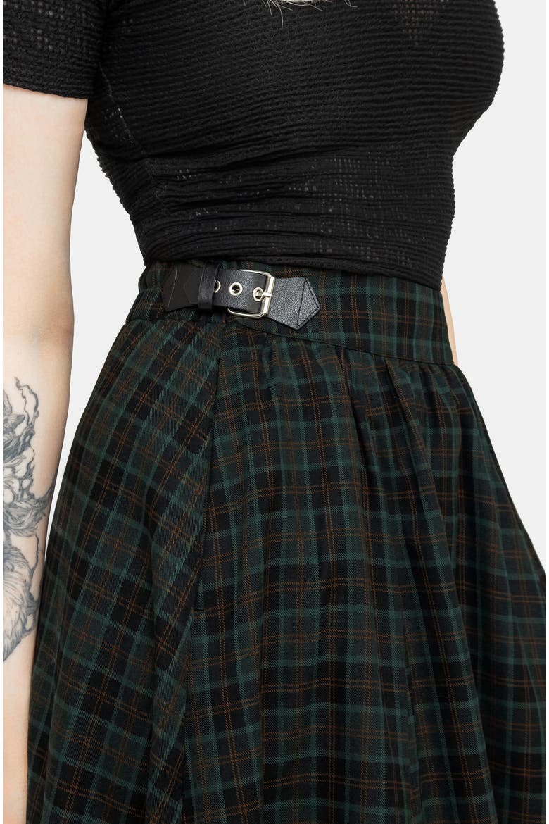 Nightingale Buckled Midi Skirt, Alternate, color, Grey