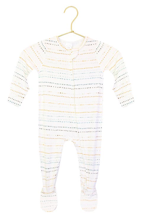 Print Zip Footie (Baby)