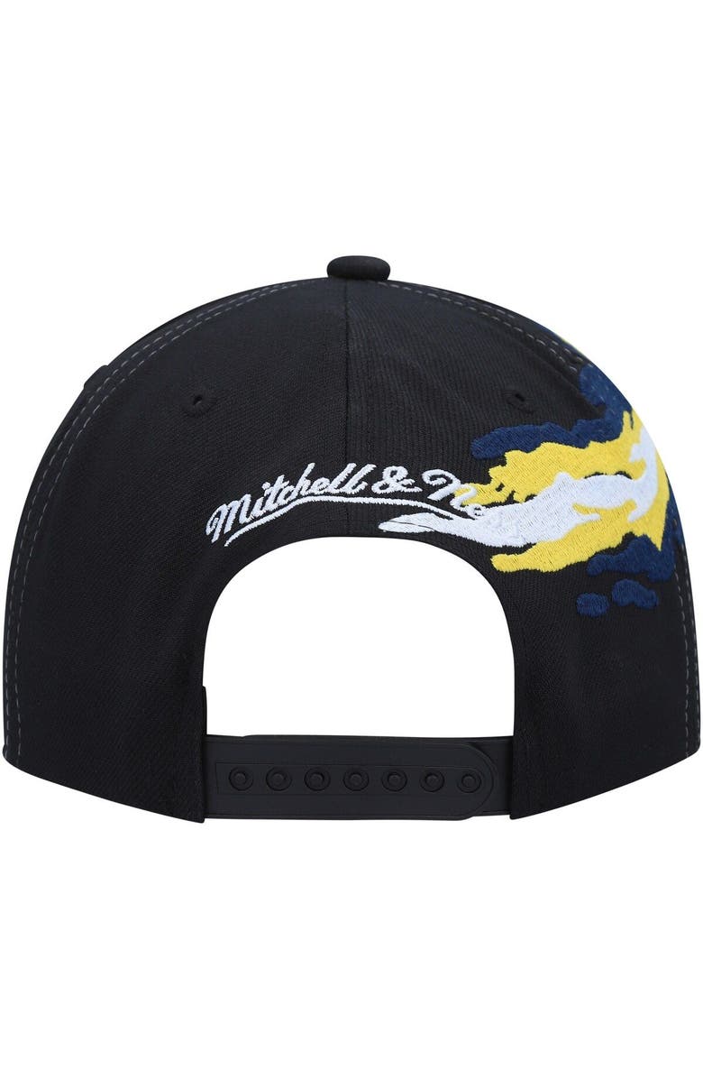 Mitchell & Ness Men's Mitchell & Ness Black St. Louis Blues Vintage Paintbrush Snapback Hat, Alternate, color, 