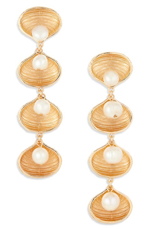 Margaret Freshwater Pearl Statement Drop Earrings