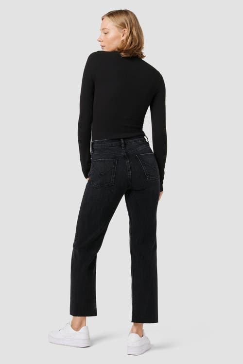 Hudson Jeans Remi High Rise Straight Ankle In Fade To Black