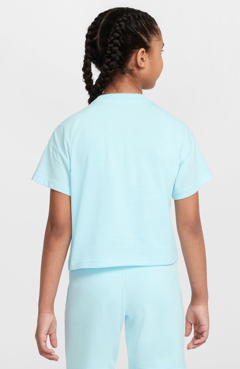 Nike Kids' Sportswear Cotton T-Shirt, Alternate, color, Glacier Blue