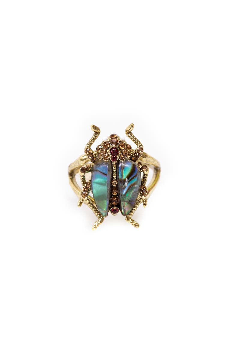 Bill Skinner Studio Bejewelled Beetle Ring, Main, color, Bettle