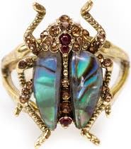 Bill Skinner Studio Bejewelled Beetle Ring