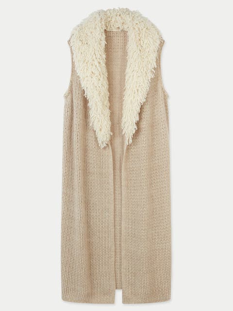 Loop-stitched Cashmere Vest