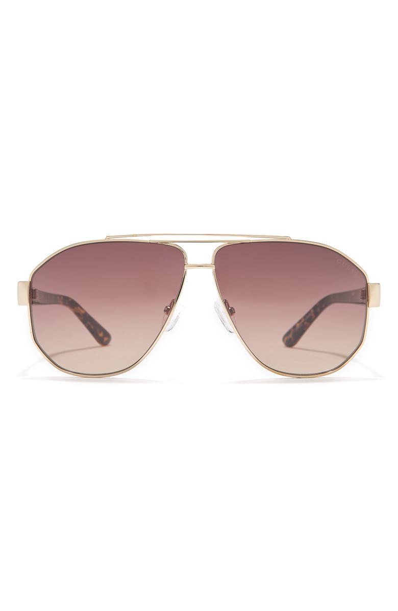 GUESS 61mm Aviator Sunglasses, Main, color, 