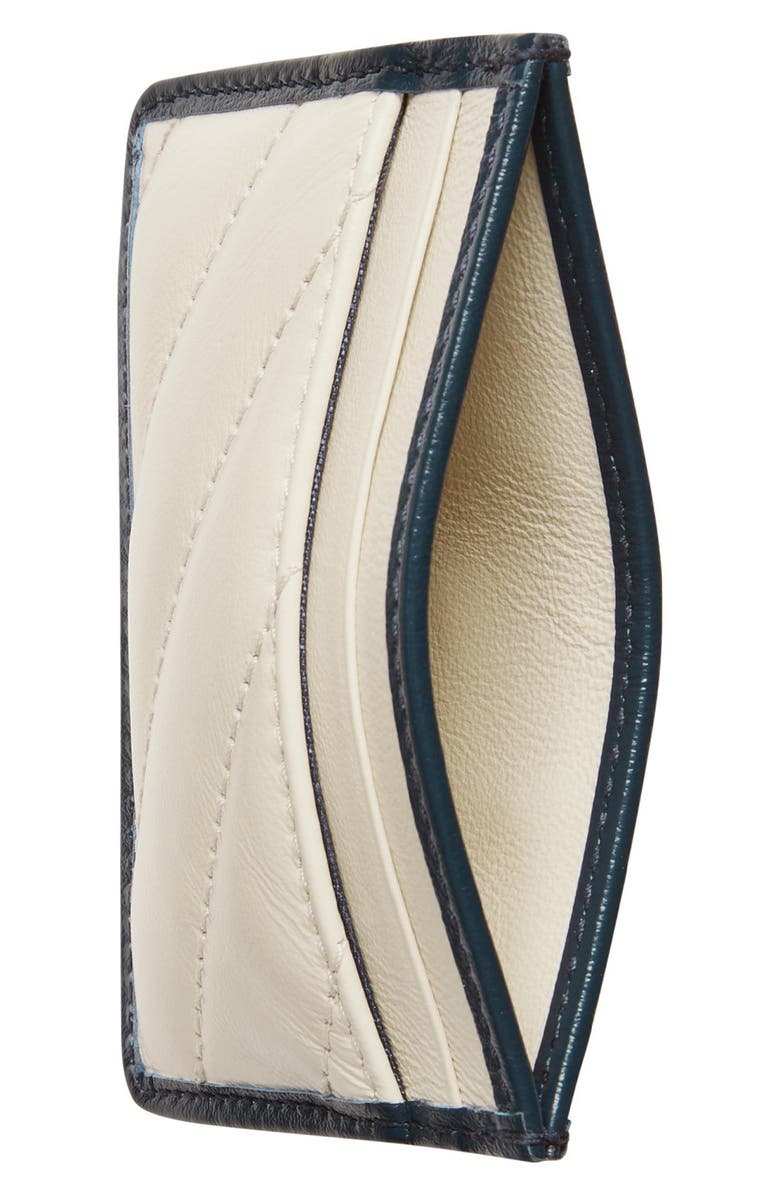 Gucci GG Torchon Matelassé Leather Card Case, Alternate, color, 