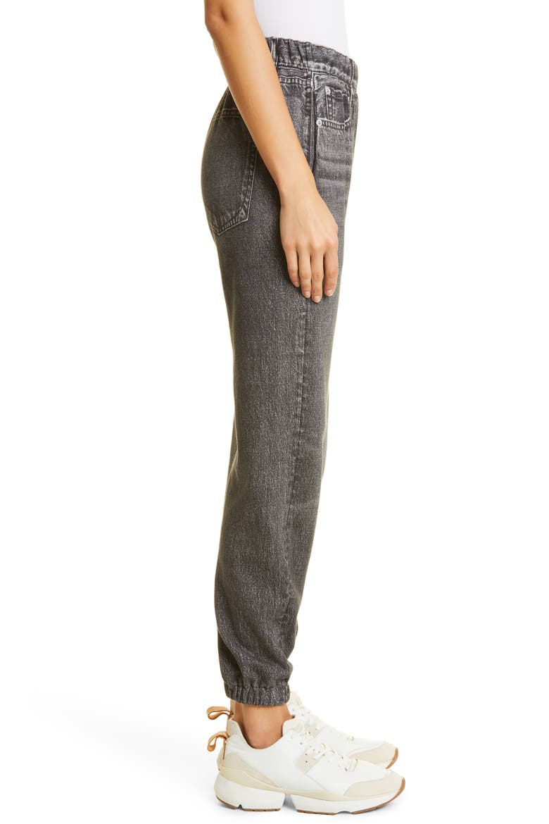 Miramar Faux Jeans Joggers, Alternate, color, BLACK MAGIC