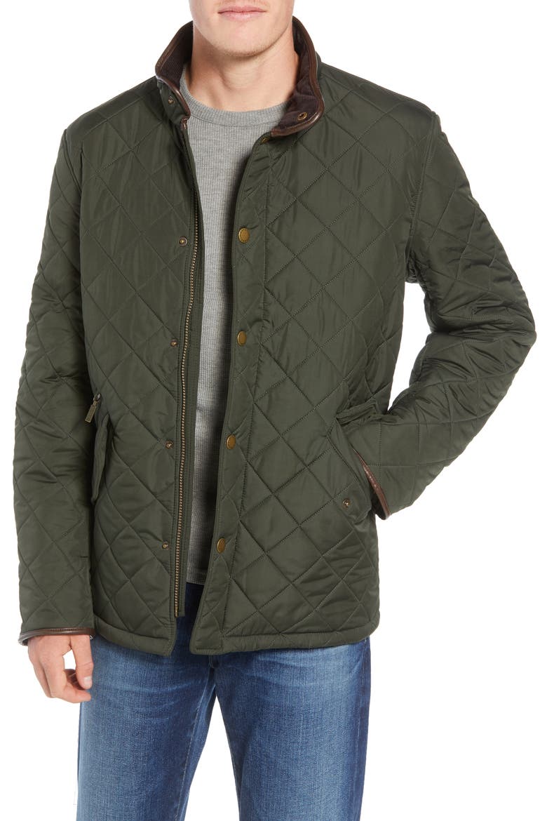 Powell Diamond Quilted Jacket, Main, color, SAGE