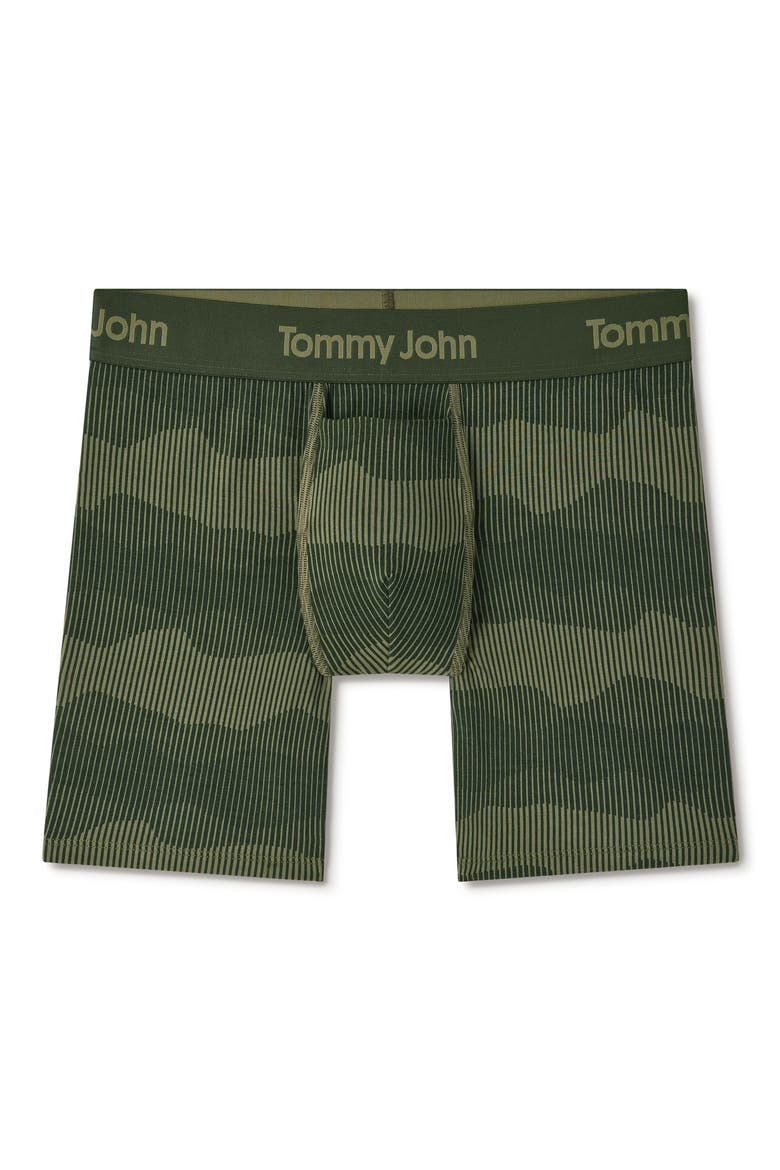 Second Skin 6-Inch Boxer Briefs, Alternate, color, DUFFEL BAG STRIPE MOUNTAINS
