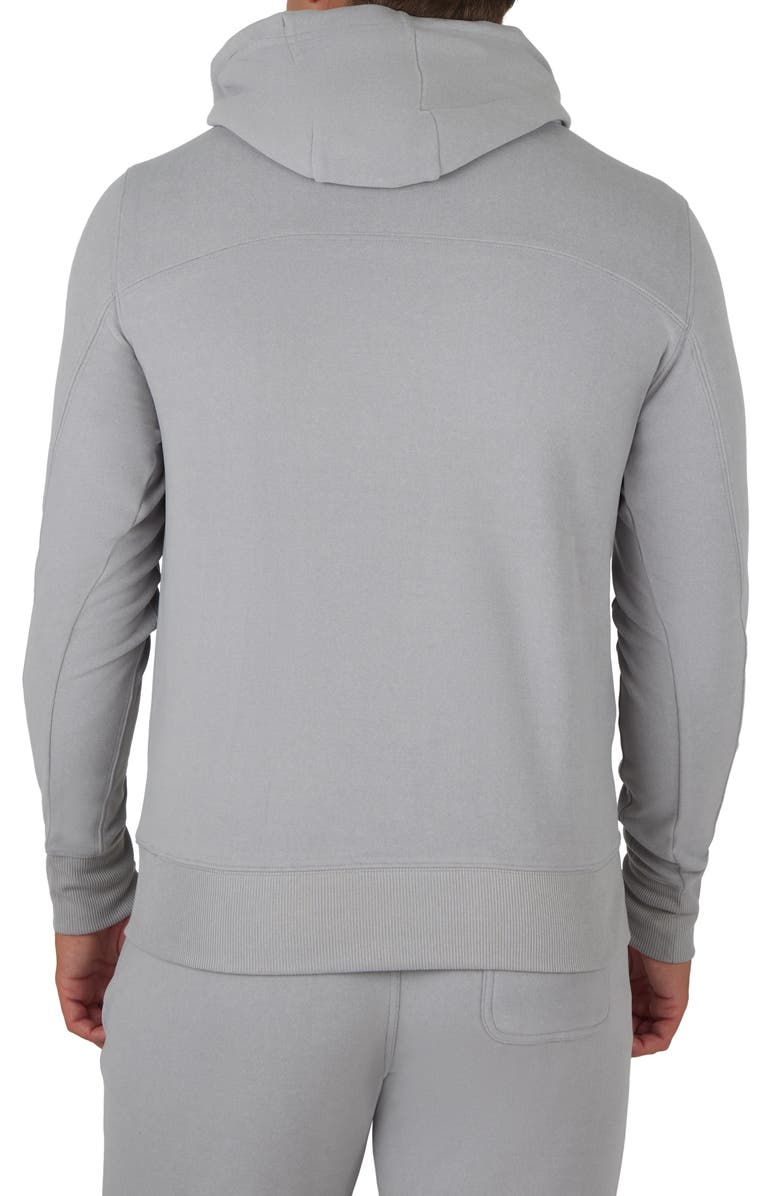 90 DEGREE BY REFLEX Ultra Mélange Fleece Hoodie, Alternate, color, Quiet Shade