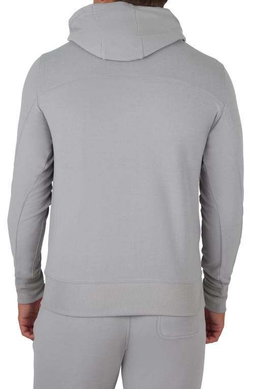 90 Degree By Reflex Ultra Mélange Fleece Hoodie In Quiet Shade