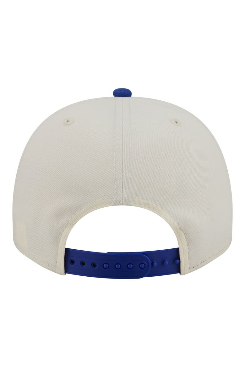 Men's New Era  Cream/Royal Buffalo Bills A-Frame 9FIFTY Snapback Hat, Alternate, color, Cream