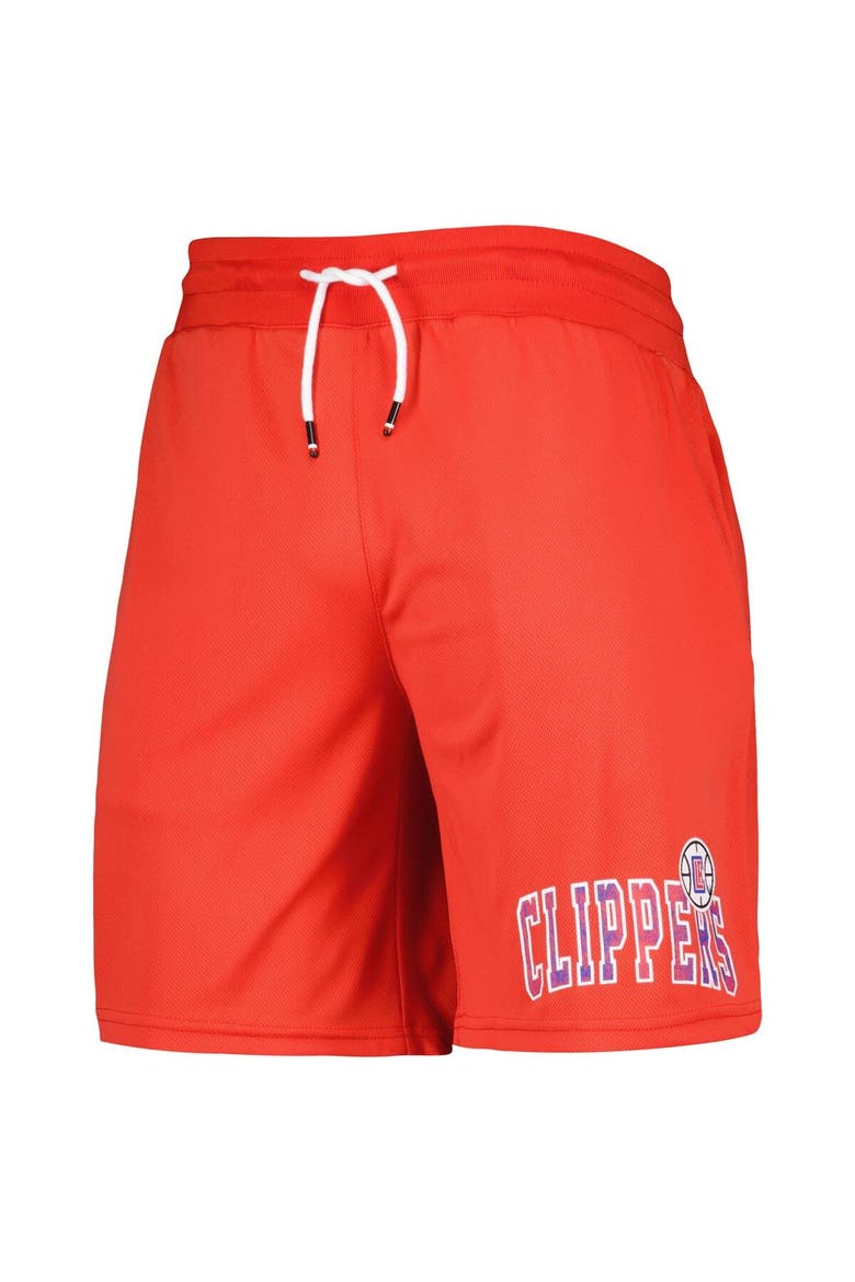 Men's Tommy Jeans Red LA Clippers Mike Mesh Basketball Shorts, Alternate, color, Red
