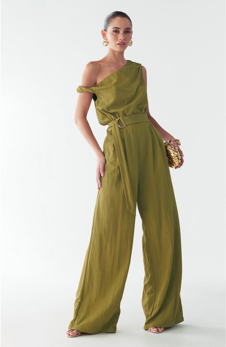 BWLDR Mariah Jumpsuit, Alternate, color, Olive Green