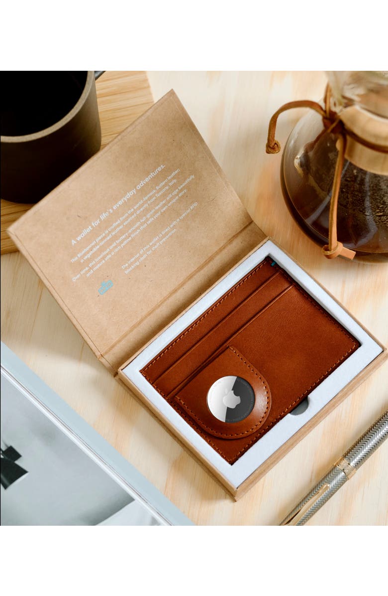 Bluebonnet The Toscano Italian Leather AirTag Wallet, Alternate, color, Tuscan Tan