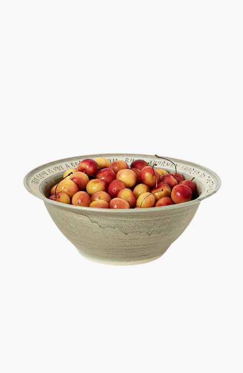 Uncommon Goods Journey Of True Love Serving Bowl In Light Grey