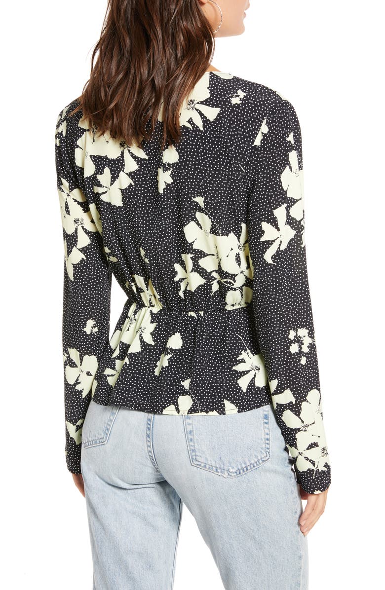 Leith Knot Peplum Top, Alternate, color,