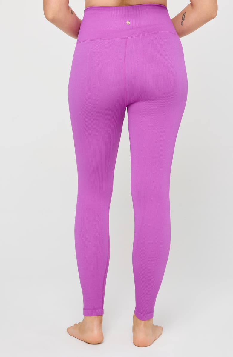 Spiritual Gangster Love Sculpt Rib 7/8 Leggings, Alternate, color, Electric