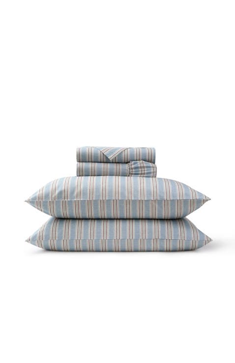 Calder Stripe Cotton Percale Sheet Set Bundles