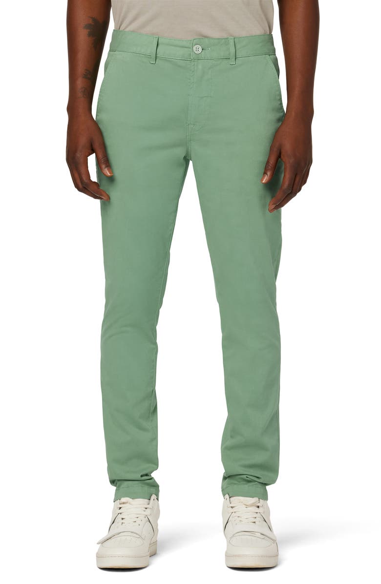 Hudson Jeans Slim Straight Leg Chinos, Main, color, Turf Green